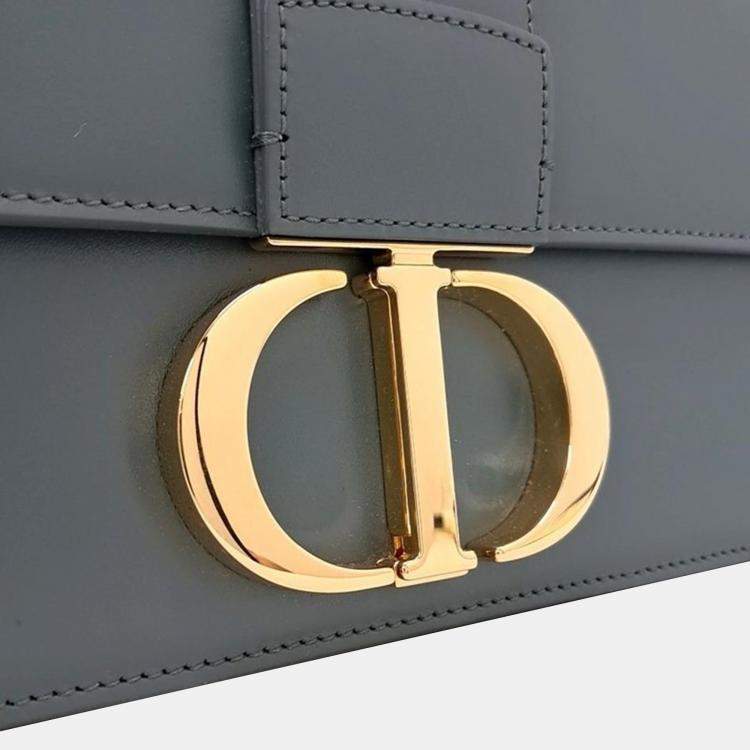 Pre Owned Dior Green Leather 30 Montaigne Shoulder Bag