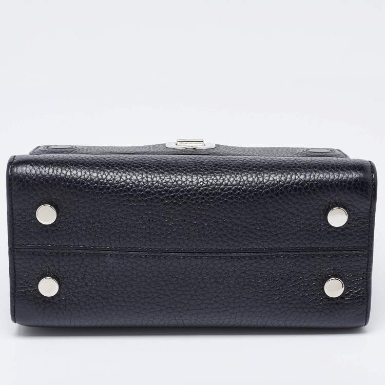 Pre Owned Dior Black Leather Mini Diorever Tote