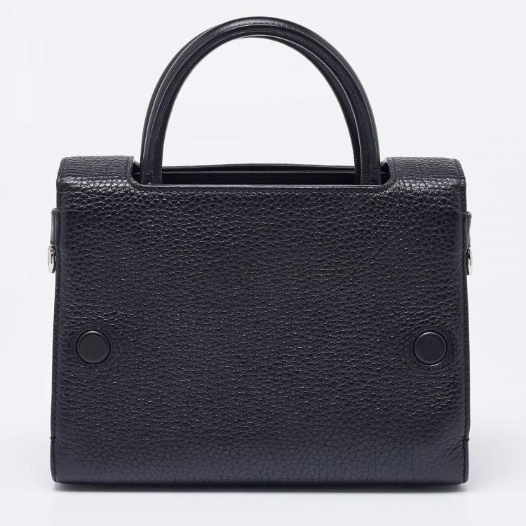 Pre Owned Dior Black Leather Mini Diorever Tote
