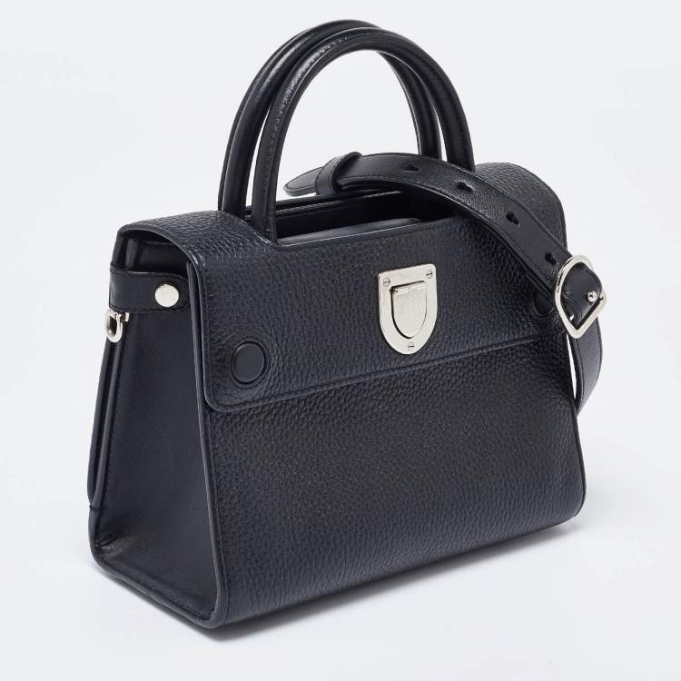 Pre Owned Dior Black Leather Mini Diorever Tote