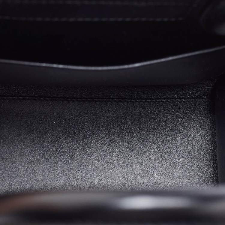 Pre Owned Dior Black Leather Mini Diorever Tote