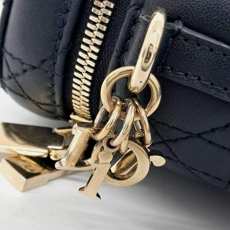 Pre Owned Christian Dior Cannage Micro Vanity Bag
