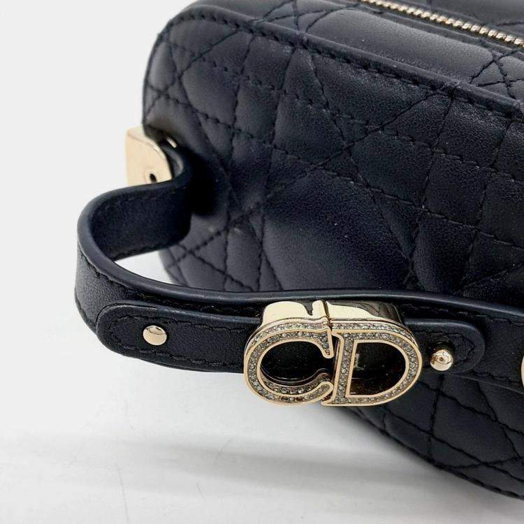 Pre Owned Christian Dior Cannage Micro Vanity Bag