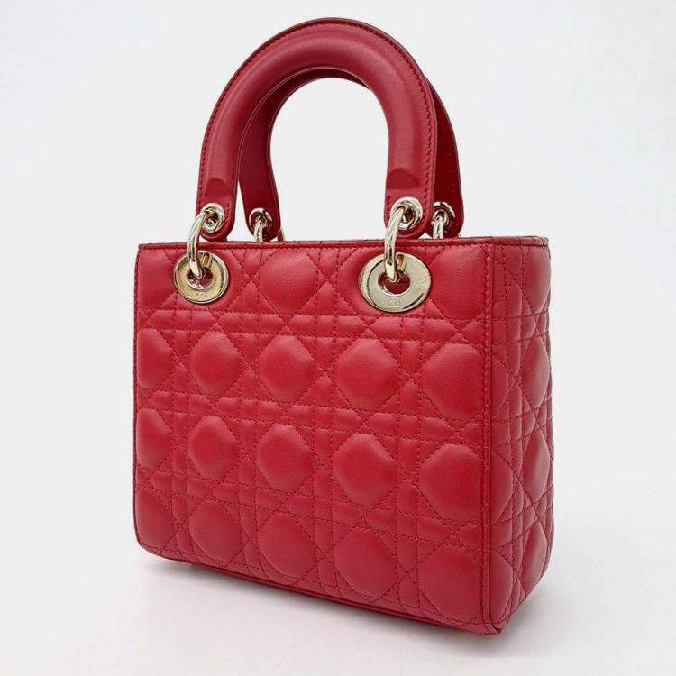 Pre Owned Dior Cannage Lady Small Bag