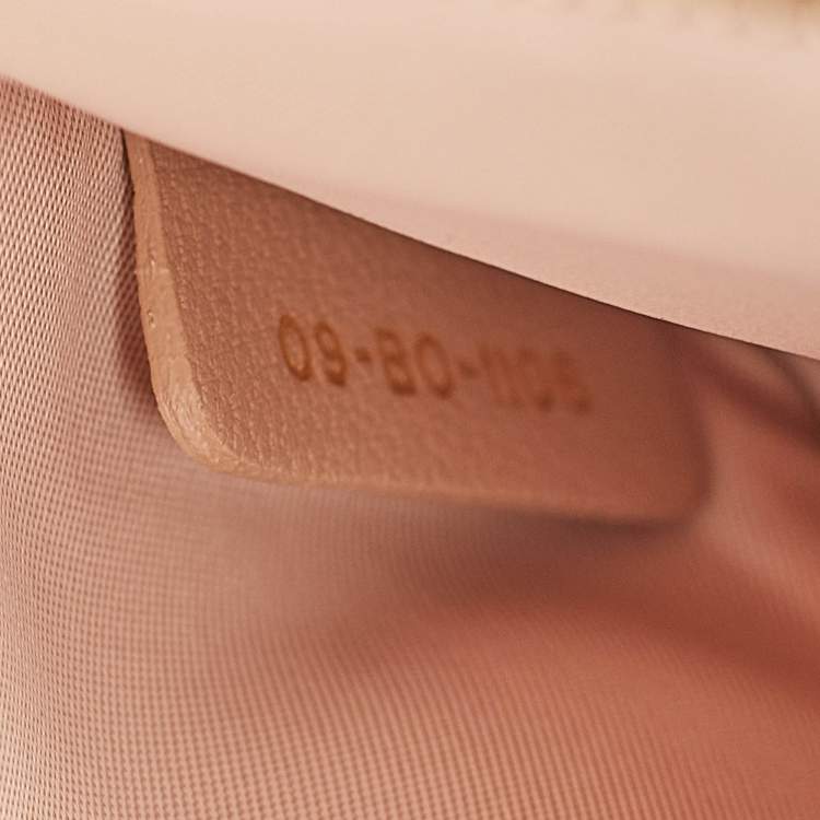 Pre Owned Dior Beige Leather Diorama Wallet on Chain