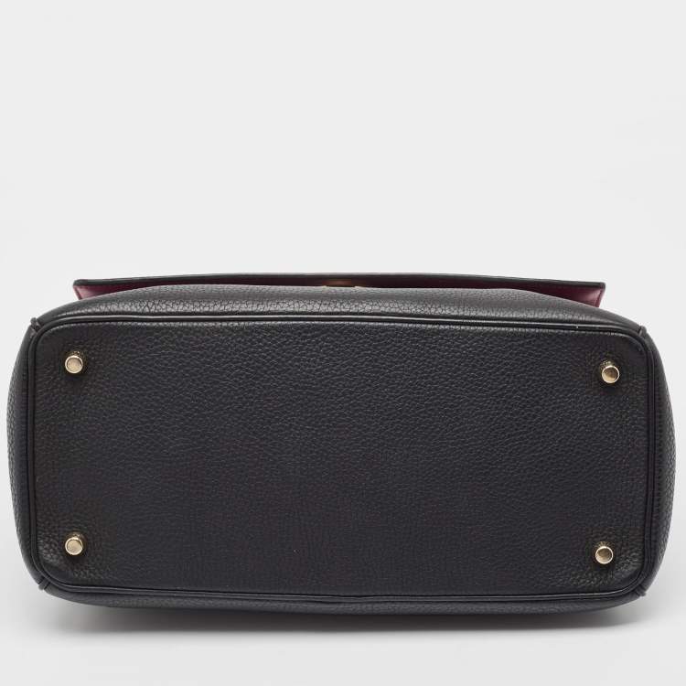 Pre Owned Dior Black Leather Medium Be Dior Flap Bag