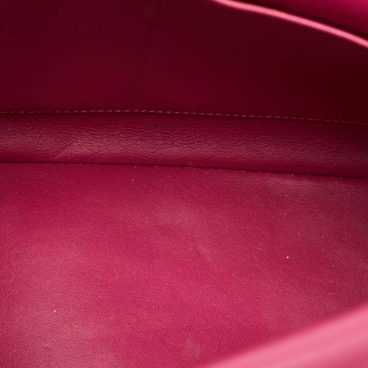 Pre Owned Dior Black Leather Medium Be Dior Flap Bag