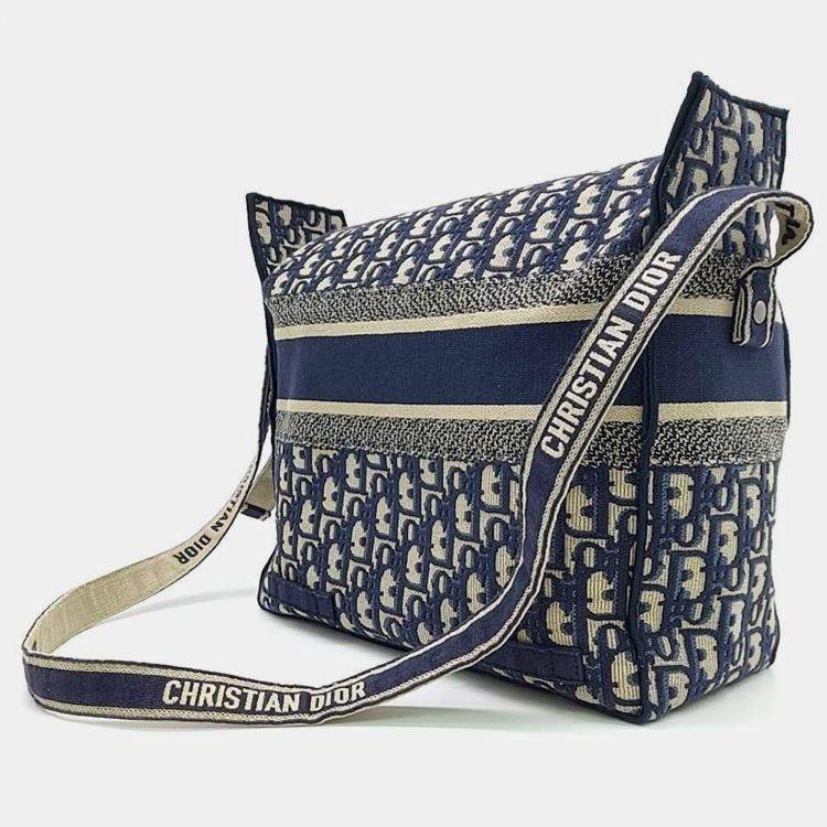 Pre Owned Christian Dior Oblique Diorcamp Messenger Bag