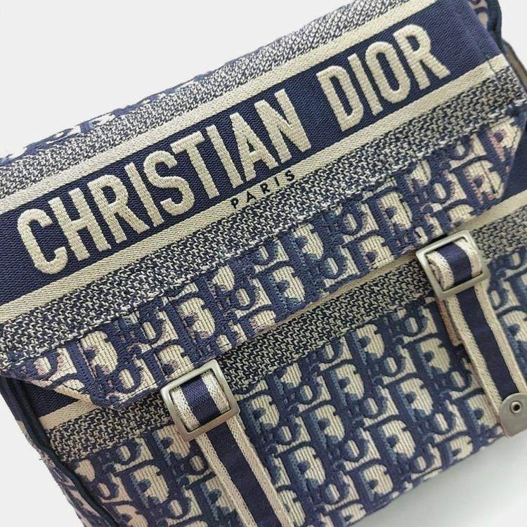 Pre Owned Christian Dior Oblique Diorcamp Messenger Bag