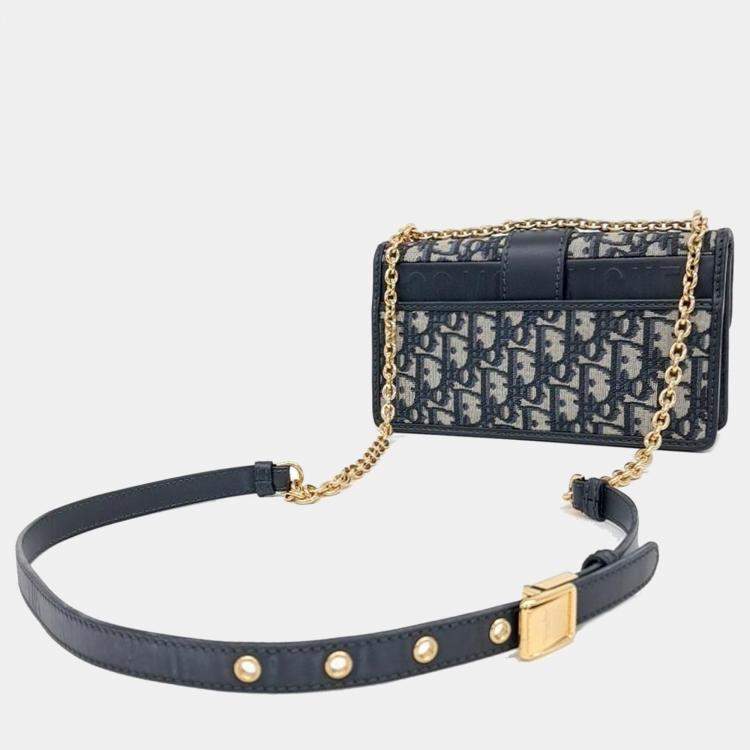 Pre Owned Christian Dior Oblique 30 Montaine East West Chain Bag