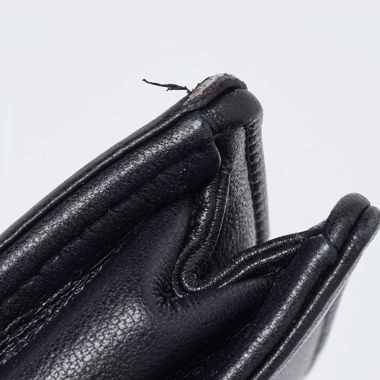 Pre Owned Dior Black Quilted Leather Lady Dior Chain Clutch