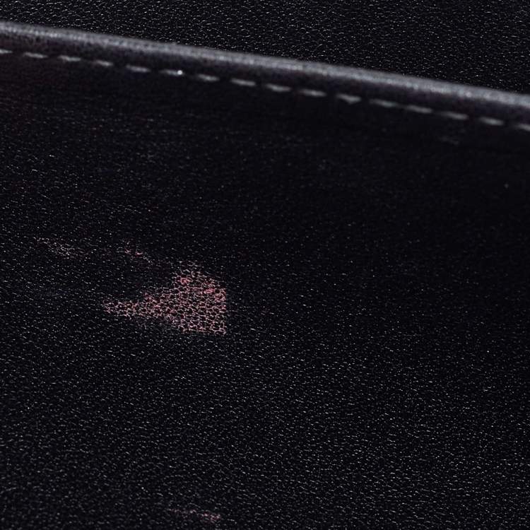 Pre Owned Dior Black Quilted Leather Lady Dior Chain Clutch