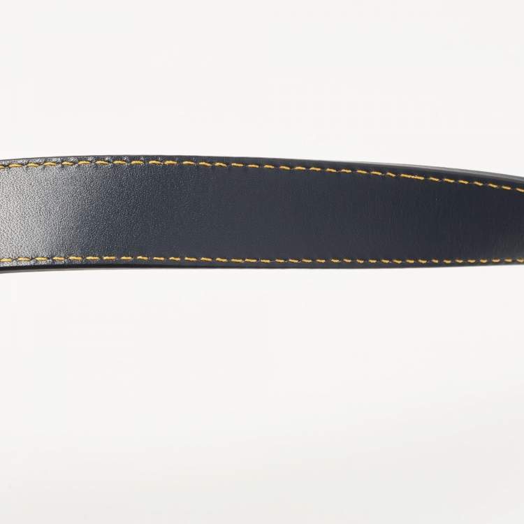 Pre Owned Dior Blue Oblique Canvas Saddle Bag