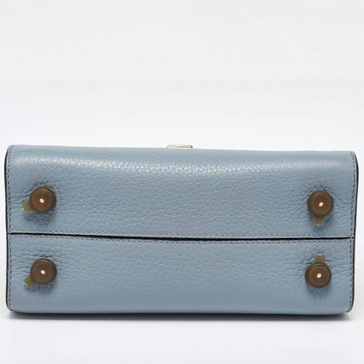 مملوكة مسبقًا Dior Blue Leather Mini Diorever Tote