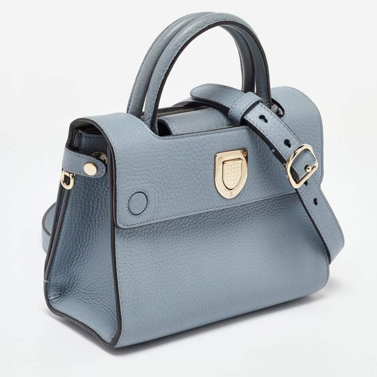 مملوكة مسبقًا Dior Blue Leather Mini Diorever Tote
