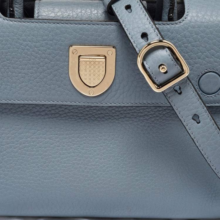 مملوكة مسبقًا Dior Blue Leather Mini Diorever Tote