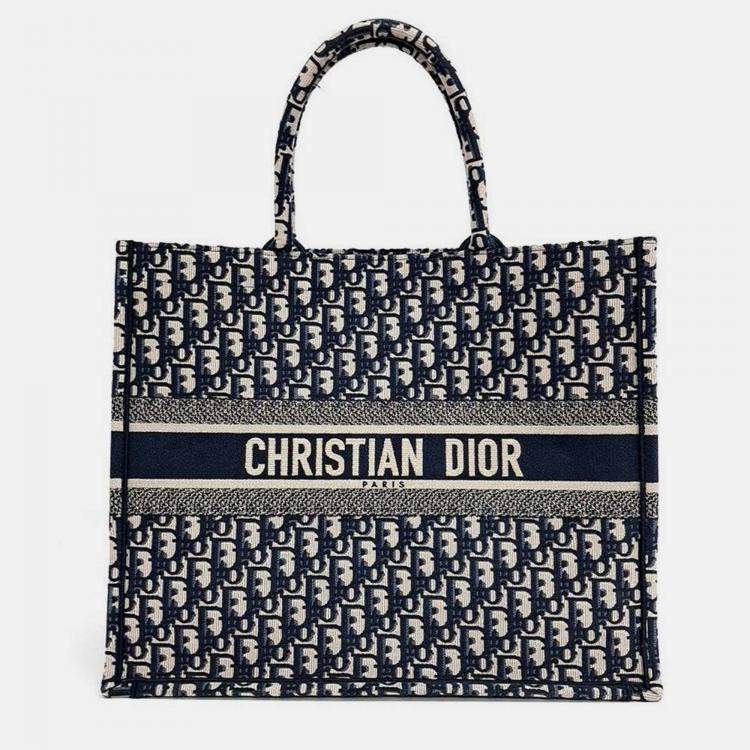Pre Owned Christian Dior Oblique Book Tote Bag 42