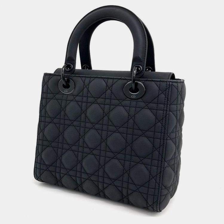 Matte black dior bag deals