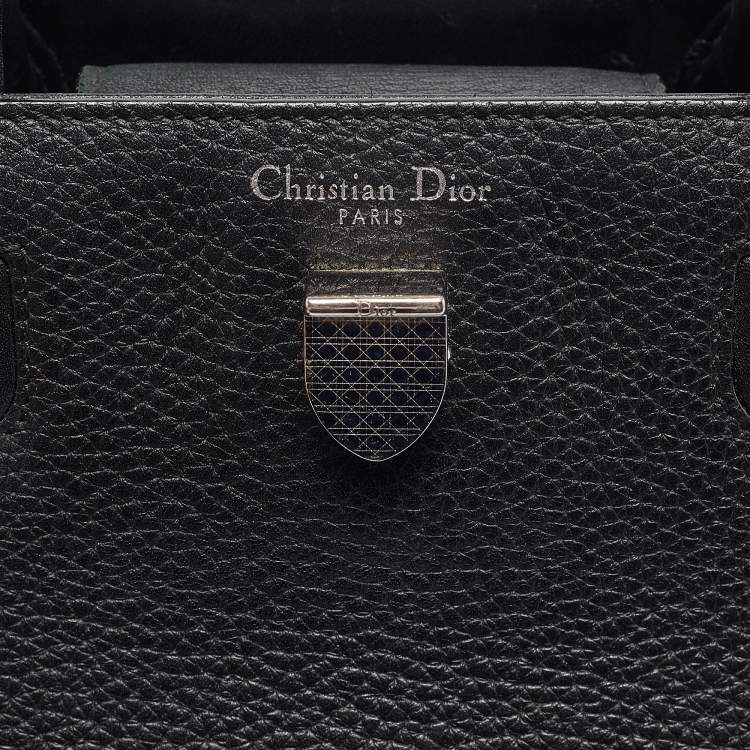 Pre Owned Dior Black Leather Mini Diorever Tote