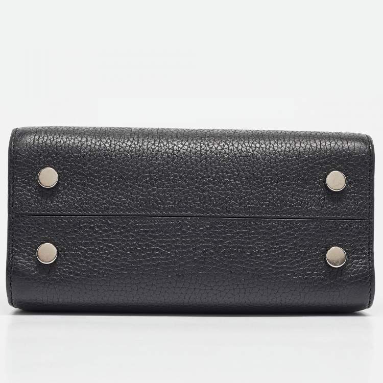 Pre Owned Dior Black Leather Mini Diorever Tote