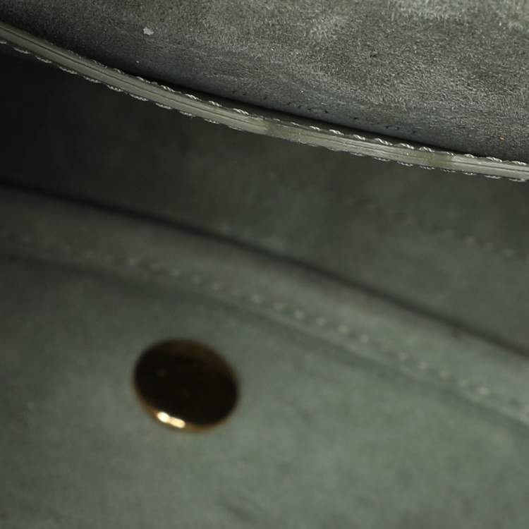 Pre Owned Dior Green Leather Medium Bobby Shoulder Bag