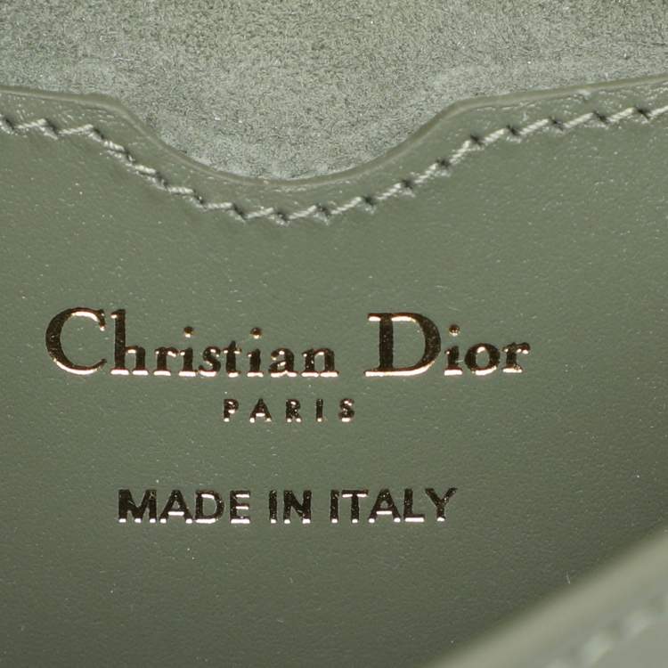 Pre Owned Dior Green Leather Medium Bobby Shoulder Bag