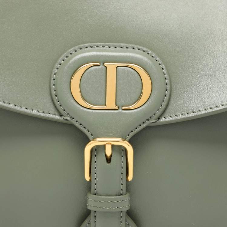 Pre Owned Dior Green Leather Medium Bobby Shoulder Bag