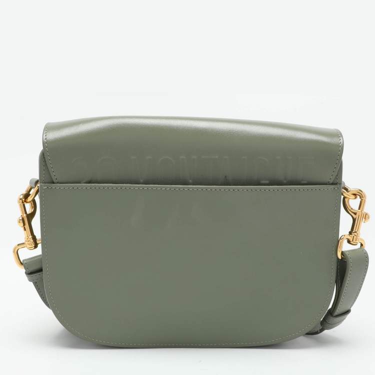 Pre Owned Dior Green Leather Medium Bobby Shoulder Bag