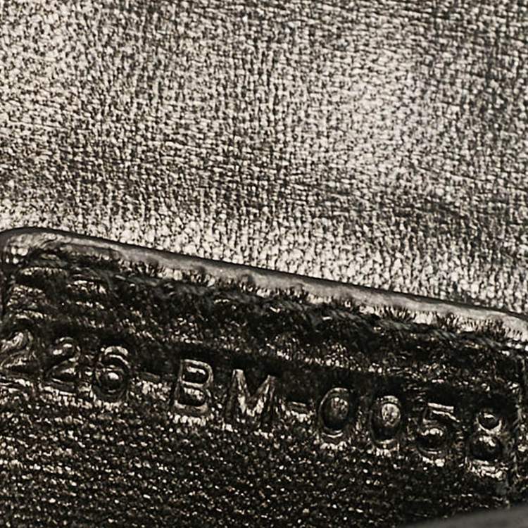 Pre Owned Dior Black Cannage Leather Lady Dior Chain Clutch