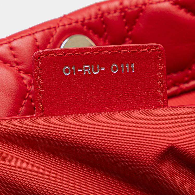 Pre Owned Dior Large Cannage Lady Dior Soft Tote Bag