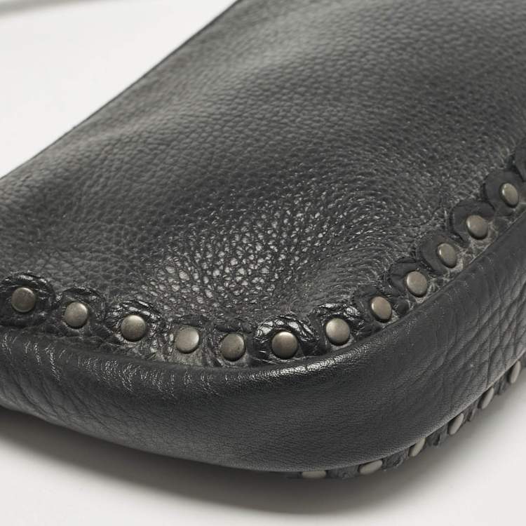 مملوكة مسبقًا Dior Black Leather Ethnic Clutch Bag