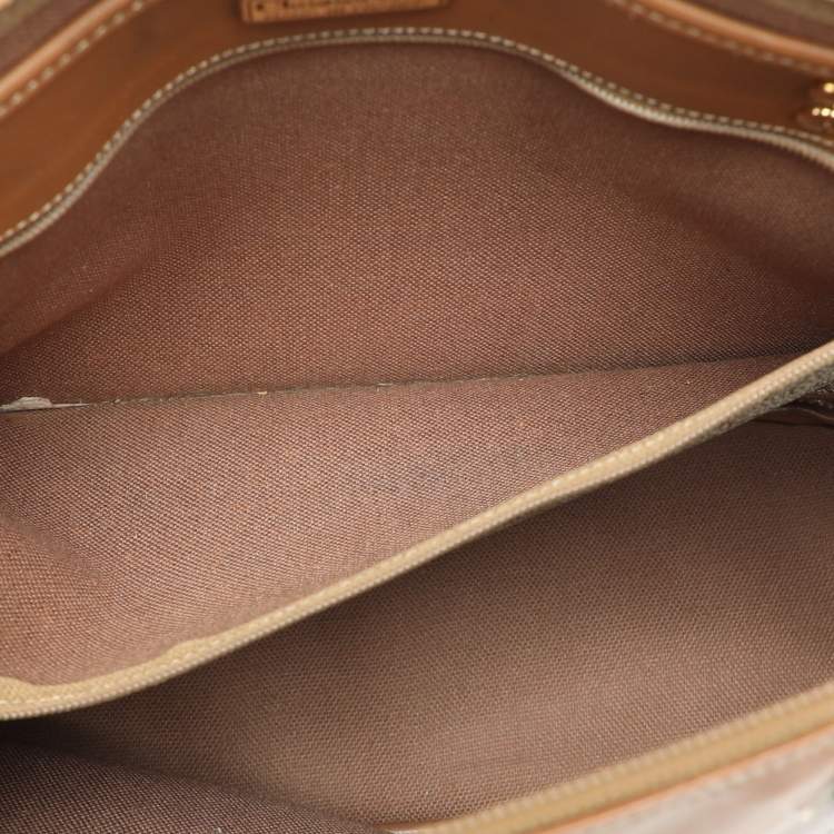 Pre Owned Dior Beige/Brown Honeycomb Coated Canvas and Leather Vintage Tote