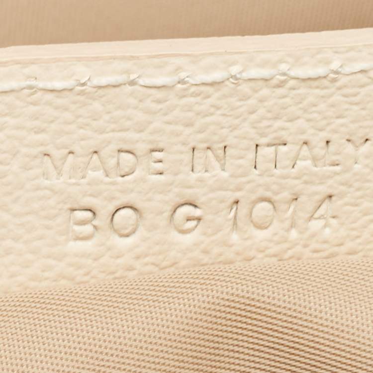 Pre Owned Dior Beige Diorissimo Coated Canvas Flower Embroidered Boston Bag