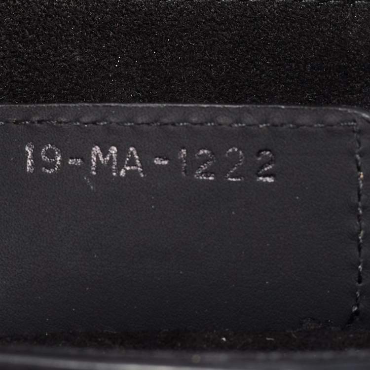 Pre Owned Dior Black Ultramatte Leather Saddle Bag with Strap