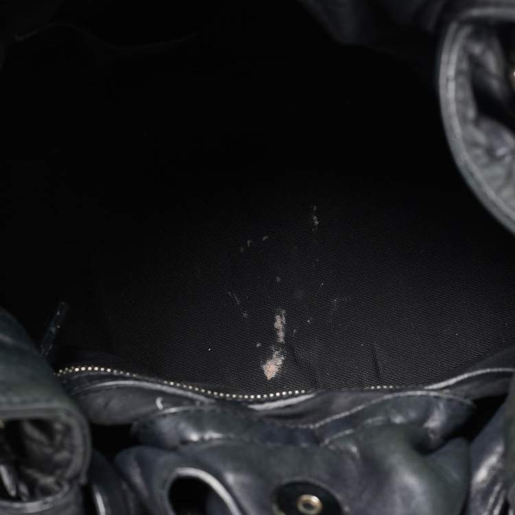 Pre Owned Dior Black Cannage Leather Le Trente Hobo