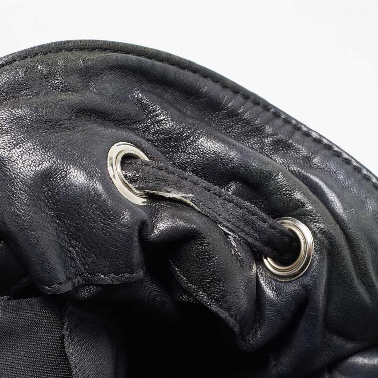 Pre Owned Dior Black Cannage Leather Le Trente Hobo