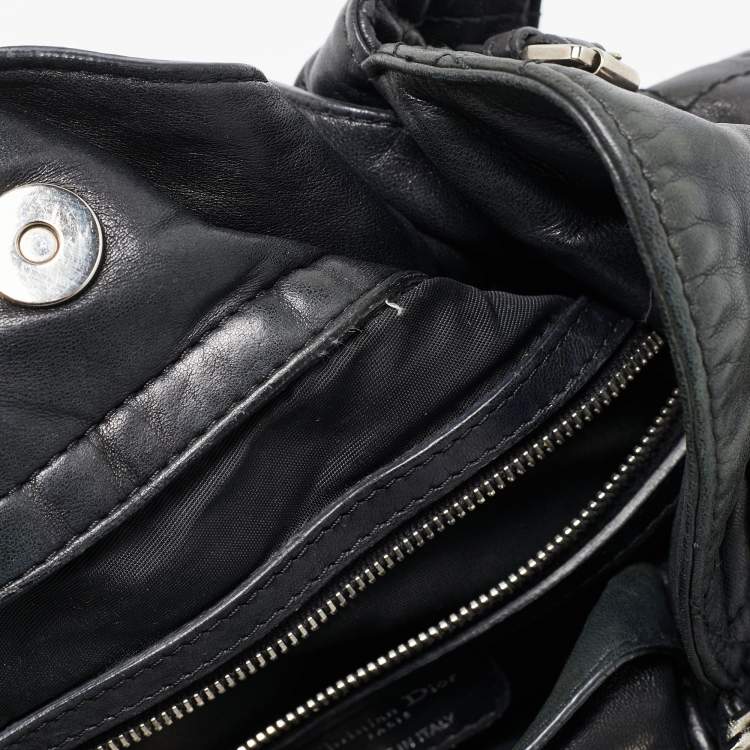 Pre Owned Dior Black Cannage Leather Le Trente Hobo