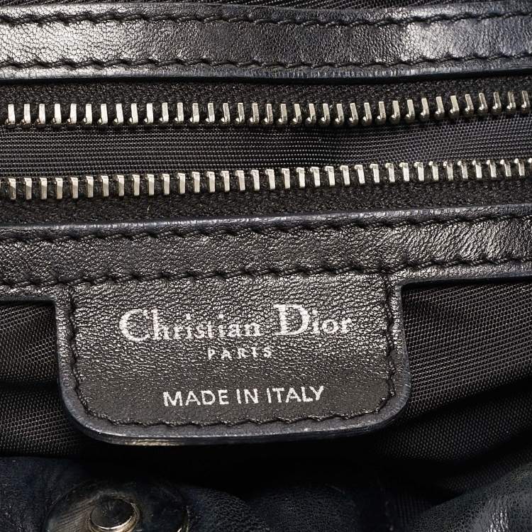 Pre Owned Dior Black Cannage Leather Le Trente Hobo