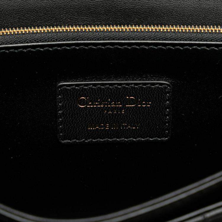 Pre Owned Christian Dior Black Lambskin  Dior Cannage My Bag Handbag