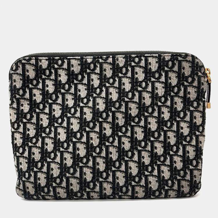Pre Owned Christian Dior Oblique Pouch
