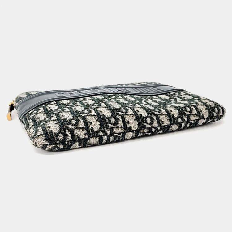 Pre Owned Christian Dior Oblique Pouch