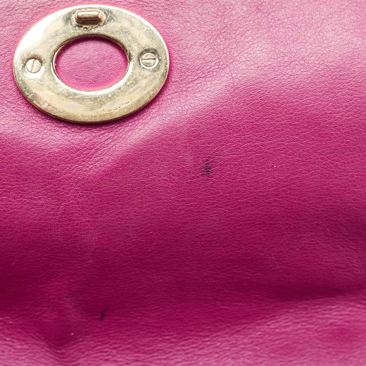 Pre Owned Dior Black Leather Small Be Dior Flap Top Handle Bag