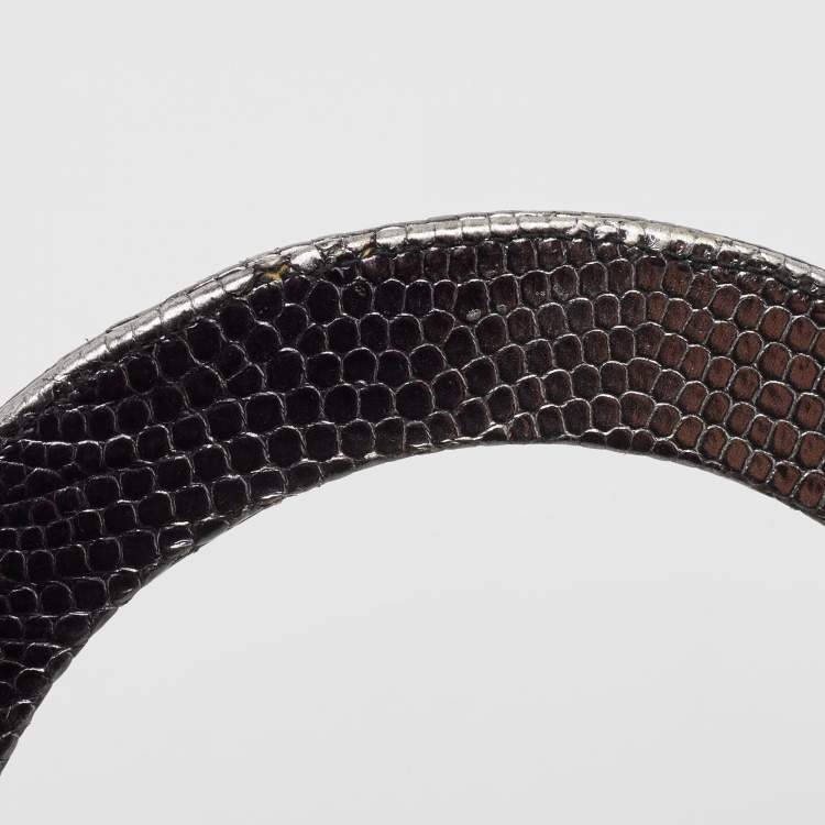 مملوكة مسبقًا Dior Metallic Lizard Medium Lady Dior Tote