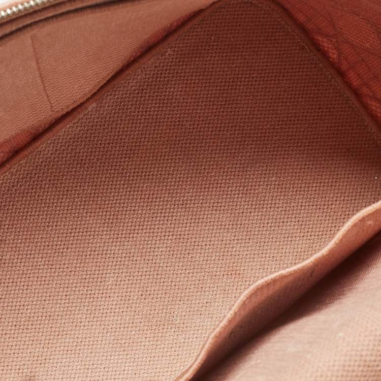 Pre Owned Dior Light Pink Canvas D Lite Vanity Case Bag