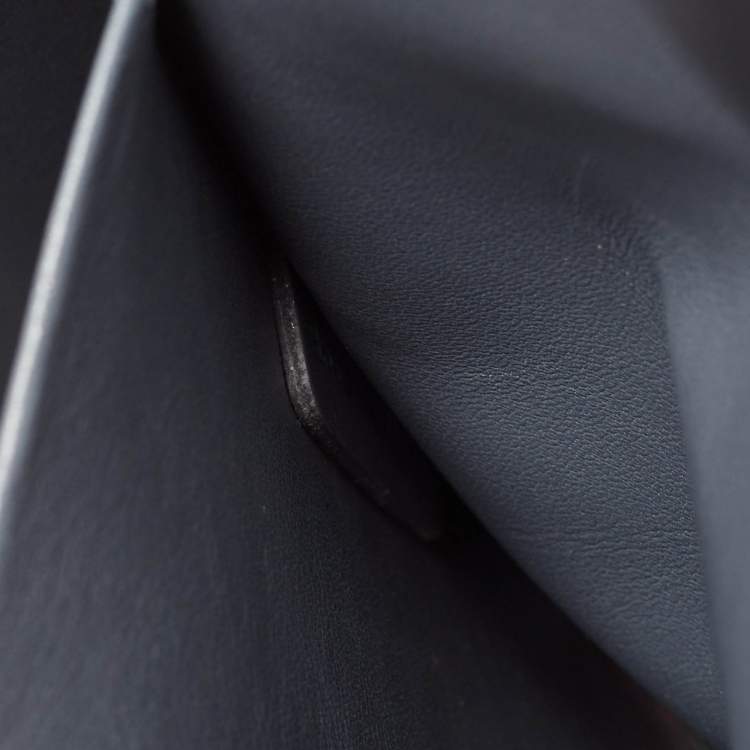 Pre Owned Dior Dark Grey Leather Large Diorever Top Handle Bag