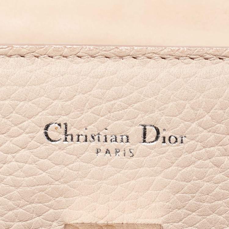 Pre Owned Dior Pink Leather Medium Diorever Tote
