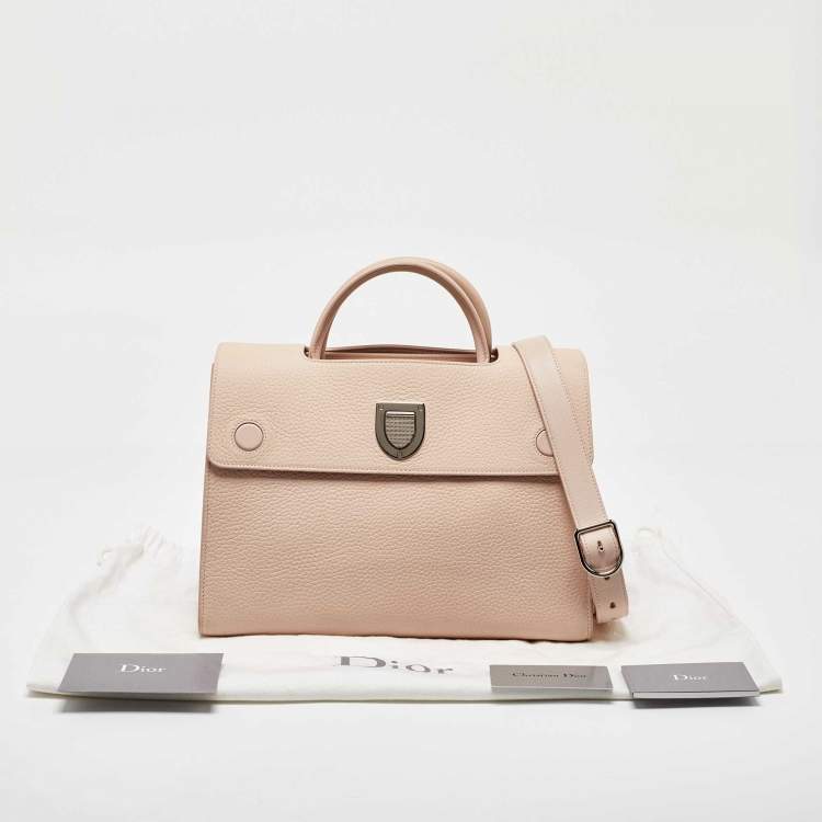 Pre Owned Dior Pink Leather Medium Diorever Tote