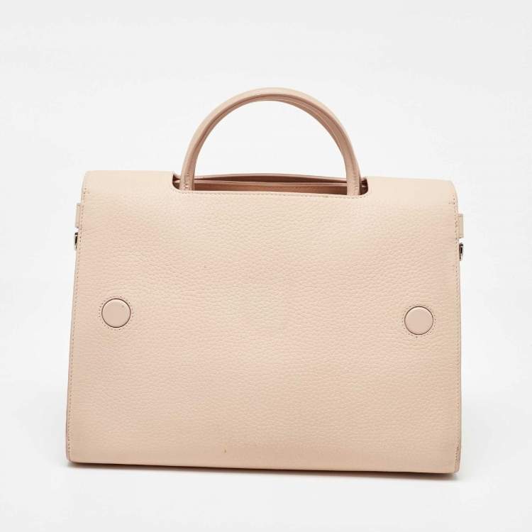 Pre Owned Dior Pink Leather Medium Diorever Tote