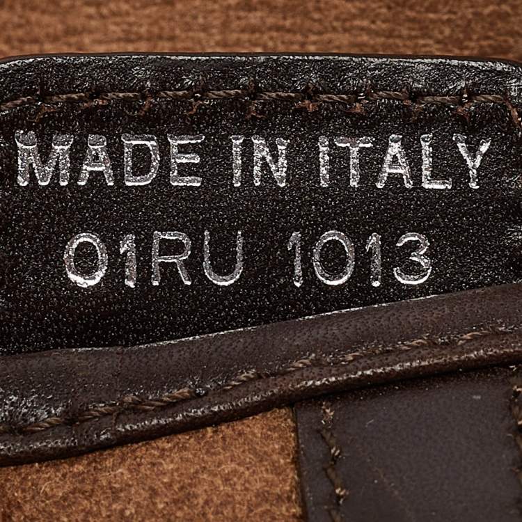 Pre Owned Dior Brown Embroidered Suede and Leather Limited Edition 0167 Embellished Saddle Bag