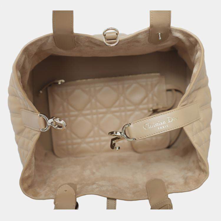 Pre Owned Christian Dior Beige Medium Toujours Bag
